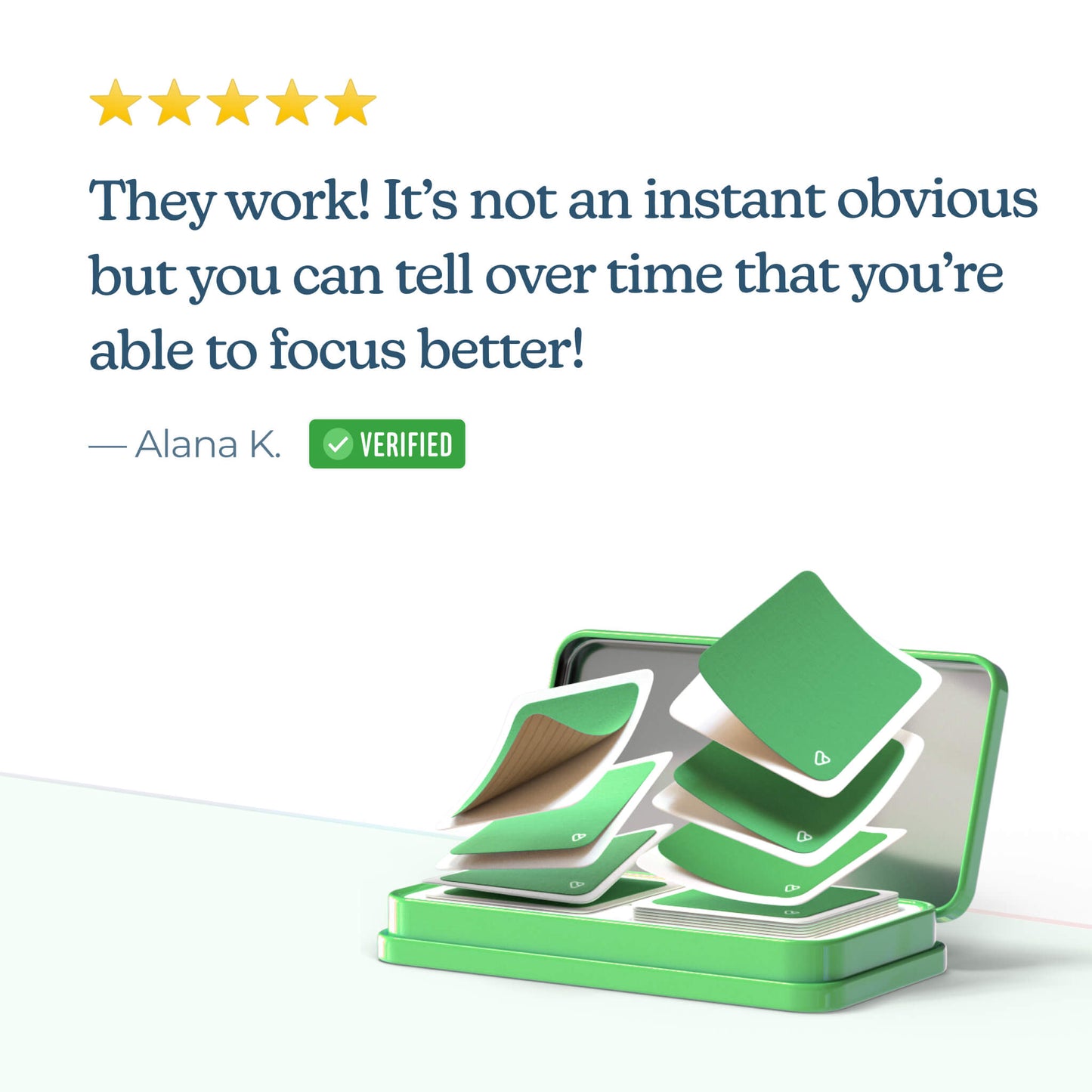 Stay Focused Patches +  2 Refills